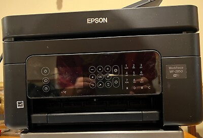 #ad Epson WorkForce WF 2850 All In One Inkjet Printer Fax Copy Barely Used $75.95