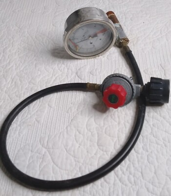 #ad All Pro Products Class 1A PSI Gas Gauge With Hose UNTESTED SOLD AS IS $21.25