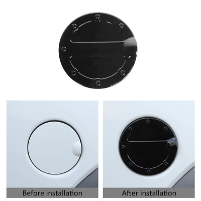 #ad ABS Black Gas Cap Fuel Filler Door Cover Trim for Ford F150 2009 2010 2012 2013 $17.49