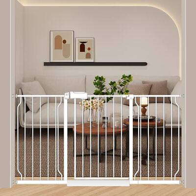 #ad #ad 57.5 62 Inch Extra Wide Baby Gates for Stairs Doorways Pressure Mount No Drill D $146.09