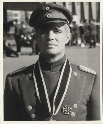 #ad George Peppard The Blue Max in German uniform Original 8x10 Photo 1966 w snipe $24.99