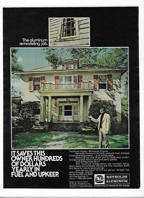 #ad 1977 Reynolds Aluminum Siding And Building Products Old Vintage Print Ad $11.00