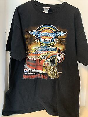 #ad 2009 Texas Motor Speedway Dickies 500 Double Sided Print T Shirt Men’s 2XL $15.18