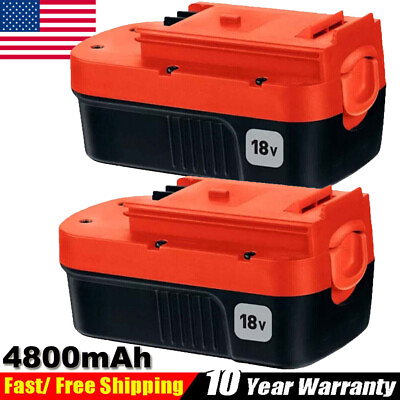 2 Pack 18V for Black and Decker HPB18 18 Volt 4.8Ah Battery HPB18 OPE 244760 00 $29.99