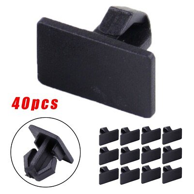 #ad Panel Clips 40pcs Accessories Anti Corrosion Black Magnum Parts Plastic $11.32