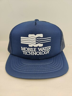 #ad Vintage Mobile Water Tech Trucker Hat Snapback Cap NWOT NEW NOS VTG $12.97