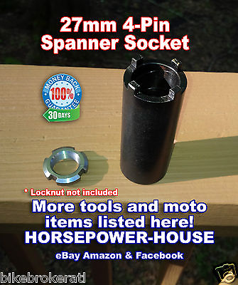 #ad 27mm SPANNER SOCKET TOOL To Remove Kawasaki Swingarm Nut 2003 2004 ZX6R ZX 6R RR $52.57