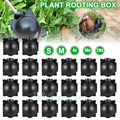 #ad 20X High Pressure Propagation Plant Rooting Device Ball Box Growing Graft Garden $16.09