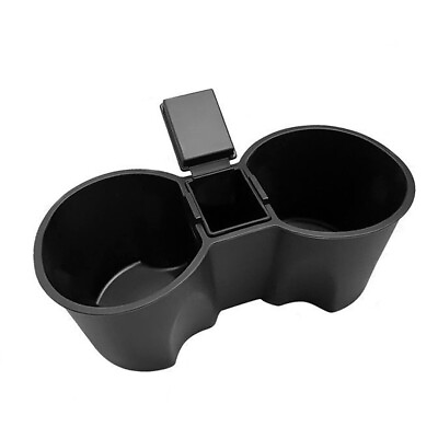 #ad #ad Center Console Water Cup Holder Black Parts With Storage Box For Tesla Model 3 Y $17.49