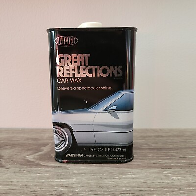 Vintage DuPont Great Reflections Liquid Car Wax 16 Fl Oz Spectacular Shine #ad $35.99