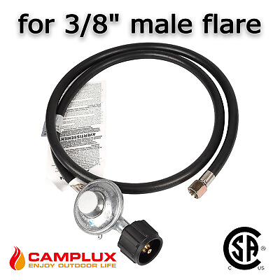 #ad 5Ft Propane Regulator Hose Low Pressure Gas BBQ Grill Heater Qcc1 Type1 LP Stove $19.99
