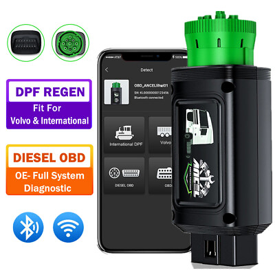 #ad Heavy Duty Truck Diagnostic Scanner Bluetooth DPF Regen All System Scan Tool $194.99