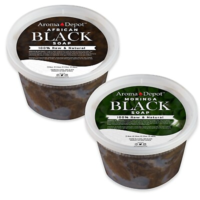 #ad Raw African Black Soap PASTE 1 lb. Natural Body amp; Face Wash For Acne Dark Spot $12.90