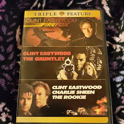 #ad 🔥Firefox The Gauntlet The Rookie Triple Feature DVD NTSC Widescreen🔥 $9.99