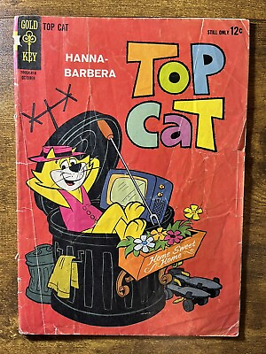 #ad TOP CAT 12 HANNA BARBERA WESTERN PUBLISHING GOLD KEY COMICS 1964 VINTAGE $9.95