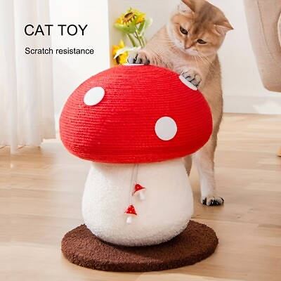 #ad Cat Toys Mushroom Shape Cat Scratcher Cat Interactive Toy Scratching Toy $29.99