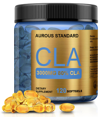 COLD PRESSED CLA 3000 Safflower Oil Weight Loss USA nonGMO Conjugated $5.95