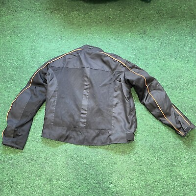 #ad Custom Bilt Motorcycle Jacket Women 2XL Black Armored Mesh Full Zip Lined Padded $69.99