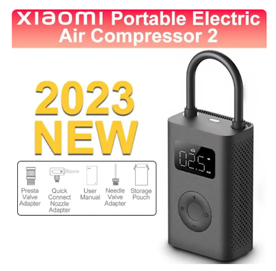 #ad Xiaomi Mijia Air Pump 2 25% Speed Boost Mini Portable Electric Air Compressor $99.00