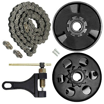 #ad #ad COMPLETE 10 TEETH CLUTCH KIT WITH DRIVE CHAIN BREAKER TOOL MASTER LINKS 10 TOOTH $44.96