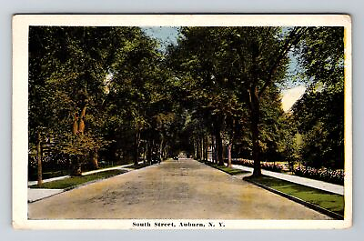 Auburn NY New York Residential South Street Vintage Postcard #ad $7.99