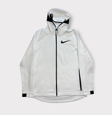 #ad #ad Nike Tech Fleece Hoodie Sweatshirts Men’s Size Large White Full Zip $48.88