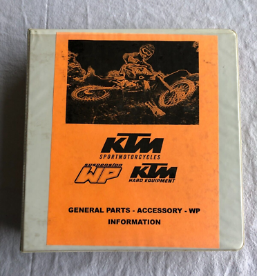 #ad 1990#x27;s 2000#x27;s KTM Motorcycle General parts book Accessory manual $139.99