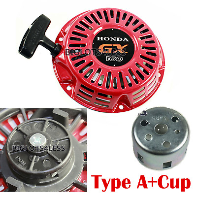 #ad PULL START STARTER RECOIL W CUP FOR HONDA 5.5HP GX160 GX200 GENERATOR TYPE A $32.95