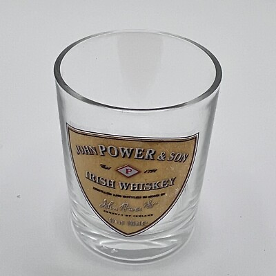 #ad #ad John Power amp; Son Irish Whiskey Shot Glass Clear 2” Tall Man Cave Souvenir $6.99
