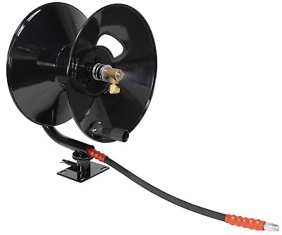 #ad Erie Tools 5100 PSI 3 8quot; x 100#x27; Pressure Washer Hose Reel with Swivel Base $165.99