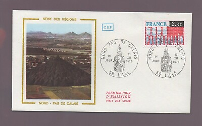 #ad FDC 1975 Series Of Régions North Not Calais 1980 $11.52