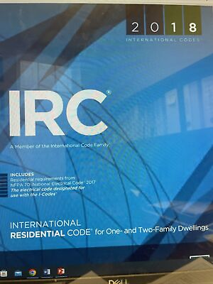 2018 IRC International Residential Code for One amp; Two Family .. Digital Copy $30.00