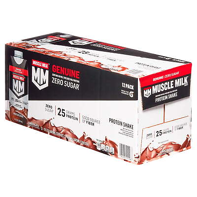 #ad Muscle Milk Genuine Protein Shake Chocolate 11 fl oz Carton 12 Pk $22.98