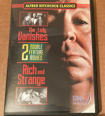 #ad Alfred Hitchcock Classics 2 Features The Lady Vanishes Rich amp; Strange Used DVD $3.95