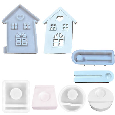 #ad House Silicone Mold Tealight Candle Holder Mold Votive Tray Table Resin Mold $8.64
