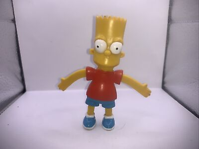 #ad The Simpsons Bart Bendable Poseable Collectible Toy Figure NJ Croce FREE Ship $9.99