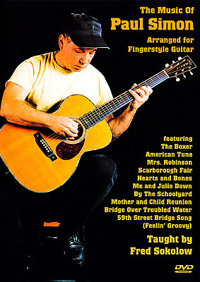 #ad THE MUSIC OF PAUL SIMON Video DVD Lessons for Fingerstyle Guitar by Fred Sokolow $23.95