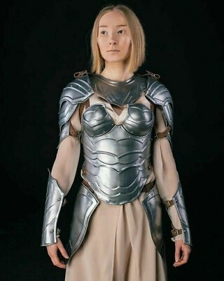 #ad Medieval Armor Suit Full Female Lady Body Warrior Steel Queen Christmas Gift $866.20