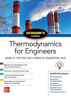 #ad Schaums Outline of Thermodynamics for Engineers Fourth Edition by Merle Potter $24.31