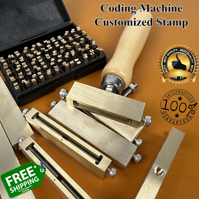 #ad Coding Machine Customized Hot Foil Stamp Letters Numbers Alphabet Symbols Tool $18.89