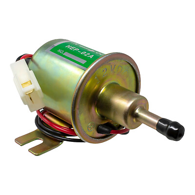 #ad HEP 02A 12V Universal Inline Low Pressure Electric Fuel Pump For Gas Diesel $12.99