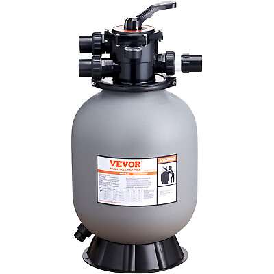 #ad VEVOR Sand Filter 16quot; Above Inground Swimming Pool Sand Filter with 7 Way Valve $99.89