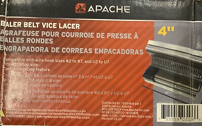 #ad Apache 25049500 Clipper 4 Inch Shop Vise Lacer for Installing Clipper Splices $78.00