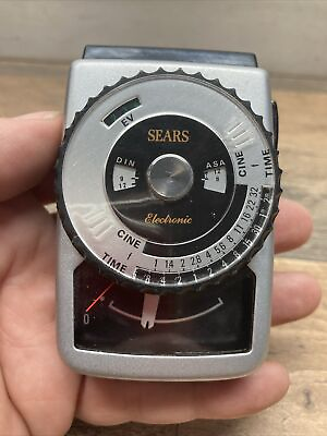 #ad Vintage Sears Electronic Light Meter Camera Movie amp; Photo w Leather Case Japan $12.00