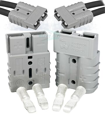 #ad Anderson Power Products Sb50 Connector Kit 50 Amps 36v Gray Housing W 6 Awg 631 $15.85
