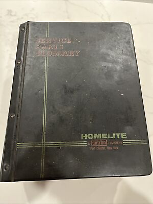 XL Binder FULL of HOMELITE Parts Lists Catalogs Illustrated Lot Huge 11.5lbs #ad #ad $85.00