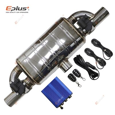 #ad Car Exhaust Pipe Electric Variable Valve Mufflers RemoteControl Button Stainless $458.27