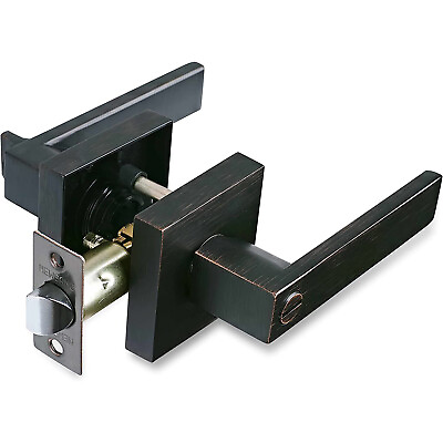 #ad NEWBAGN Square Heavy Duty Privacy Door Lever for Bedamp;Bath with Oil Rubbed Bronze $379.99