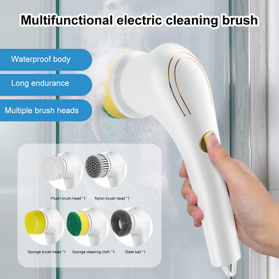 #ad Electric Clean Brush Wireless Handheld Bathtub Tile Brush for Bathroom Kitchen $23.25