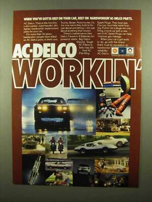 #ad #ad 1981 AC Delco Parts Ad Rely on Hardworkin#x27; Parts $19.99